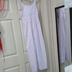 Girls Striped Jumpsuit